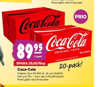 City Gross Coca cola läskedryck erbjuda