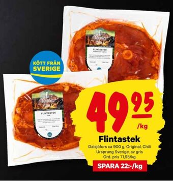 City Gross Dalsjöfors flintastek erbjuda