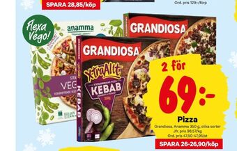City Gross Anamma gott & grönt pizza erbjuda