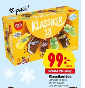 City Gross Klassiker glasspinnar erbjuda