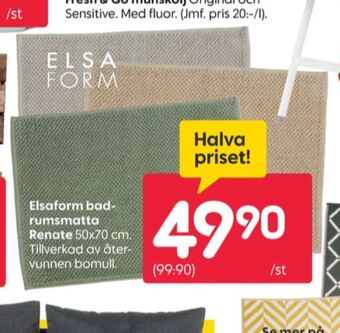 Rusta Elsa form badrumsmattor erbjuda