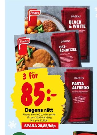 City Gross Findus pastarätter erbjuda