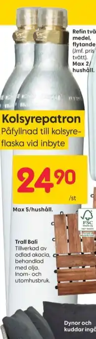Rusta Elsa form kolsyrepatron erbjuda