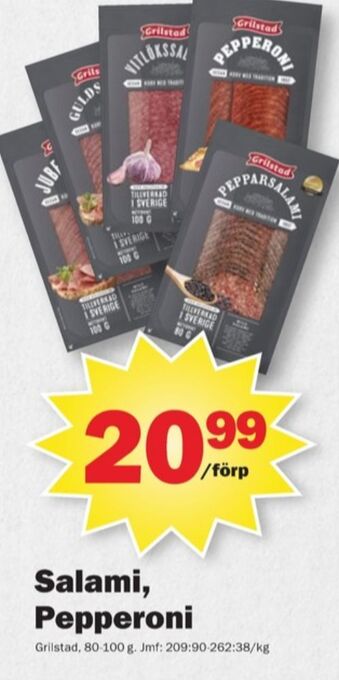 Pekås Grilstad salami erbjuda