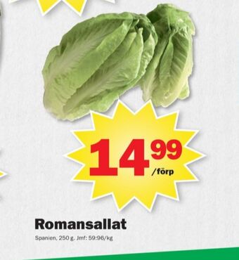 Pekås Coop sallat erbjuda