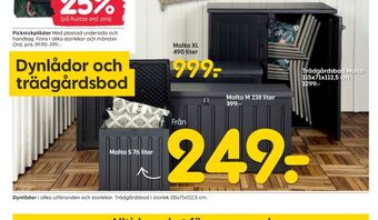 Rusta Dynor dynförvaring erbjuda