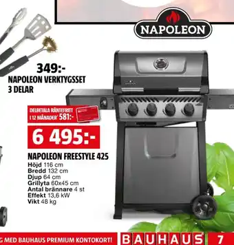 Bauhaus Napoleon gasolgrill erbjuda