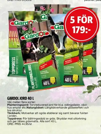 Gardol plantjord