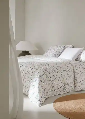 Blommigt påslakan 180 cm säng