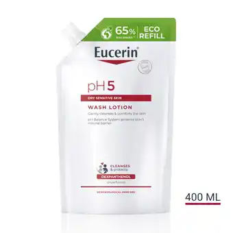 Apotek Hjärtat Eucerin ph5 washlotion oparfymerad refill 400 ml erbjuda