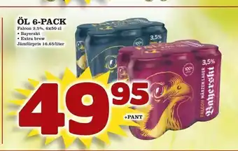 minmatbutik Öl 6-pack erbjuda