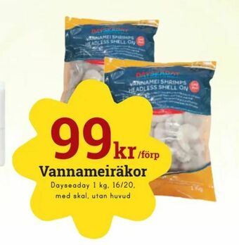 minmatbutik Vannameiräkor erbjuda