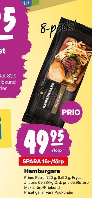 City Gross Hamburgare erbjuda