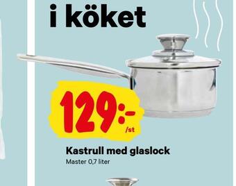 City Gross Kastrull med glaslock erbjuda