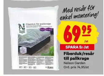City Gross Fiberduk/resår till pallkrage erbjuda