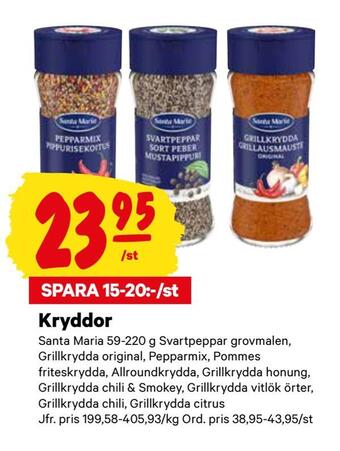 City Gross Kryddor erbjuda