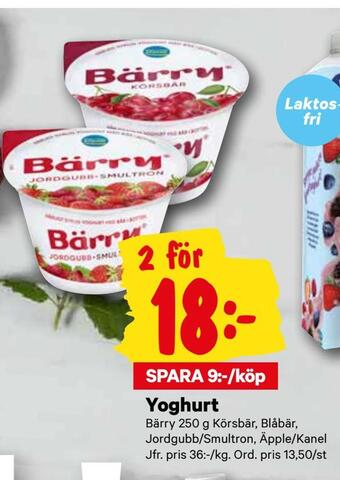 City Gross Yoghurt erbjuda