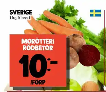 Morötter/ rödbetor
