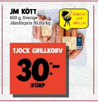 MatArket Tjock grillkorv erbjuda