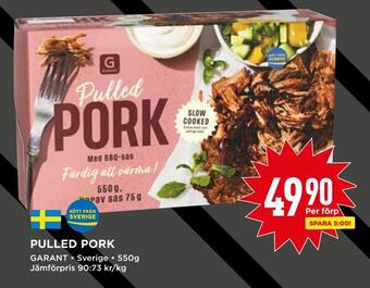 Willys Pulled pork erbjuda