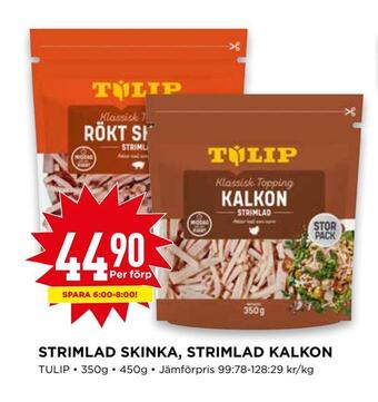 Willys Strimlad skinka, strimlad kalkon erbjuda