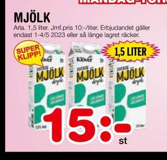 Nya Pulsen Mjölk erbjuda
