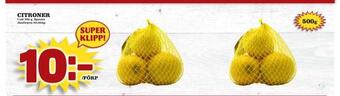 Nya Pulsen Citroner erbjuda