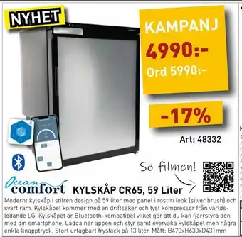 Kylskåp cr65,59 liter
