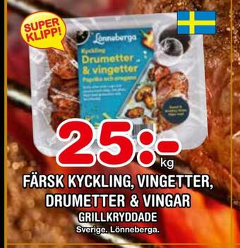 Nya Pulsen Färsk kyckling, vingetter, drumetter & vingar erbjuda