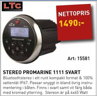 SeaSea Stereo promarine 1111 svart erbjuda