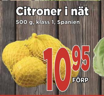 Supergrossen Citroner i nät erbjuda