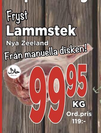 Supergrossen Lammstek erbjuda
