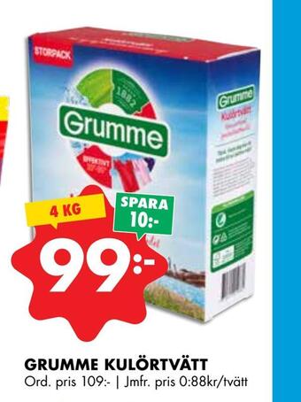 ÖoB Grumme kulörtvätt erbjuda