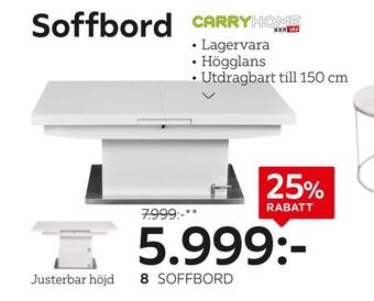 XXXLutz Soffbord erbjuda