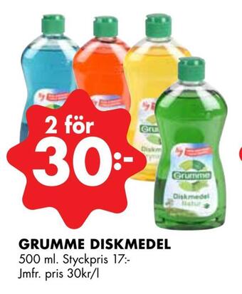 ÖoB Grumme diskmedel erbjuda
