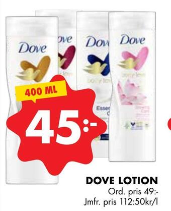 ÖoB Dove lotion erbjuda