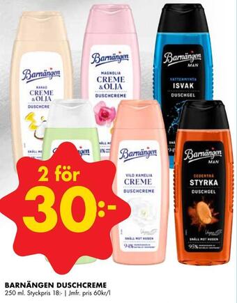 ÖoB Barnängen duschcreme erbjuda