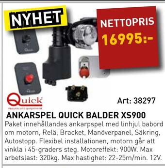 SeaSea Ankarspel quick balder xs900 erbjuda