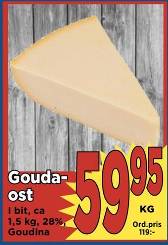 Supergrossen Gouda ost erbjuda