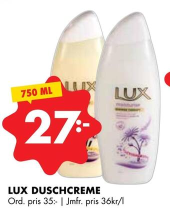 ÖoB Lux duschcreme erbjuda