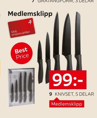 XXXLutz Knivset, 5 delar erbjuda