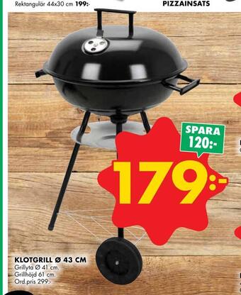 ÖoB Klotgrill ø 43 cm erbjuda