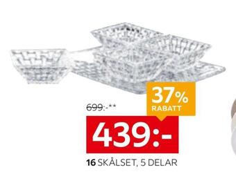 XXXLutz Skålset, 5 delar erbjuda