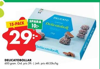 ÖoB Delicatobollar erbjuda