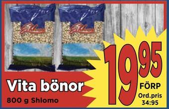 Supergrossen Vita bönor erbjuda