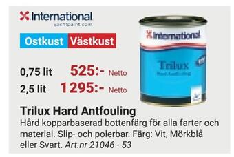 Erlandsons Brygga Trilux hard antfouling erbjuda