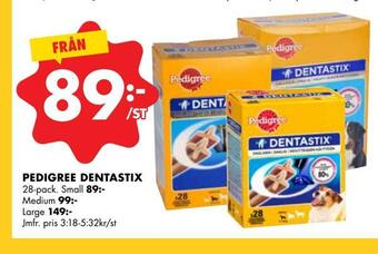 ÖoB Pedigree dentastix erbjuda