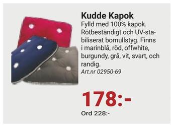 Erlandsons Brygga Kudde kapok erbjuda