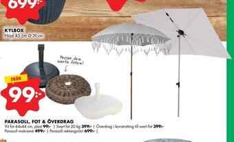ÖoB Parasoll, fot & överdrag erbjuda