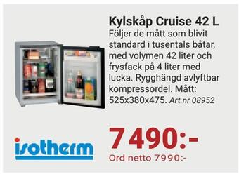 Erlandsons Brygga Kylskåp cruise 42 l erbjuda